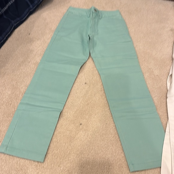 Polo dress pants boys- white and sage green - Picture 3 of 7